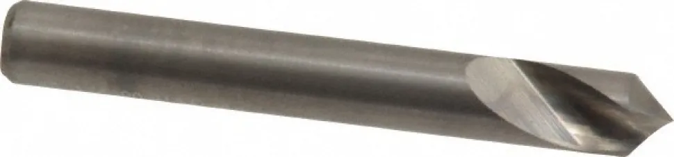 Countersink: 1/4" Head Dia, 90.00 deg Included Angle, 1 Flute, Solid Carbide, Right Hand Cut