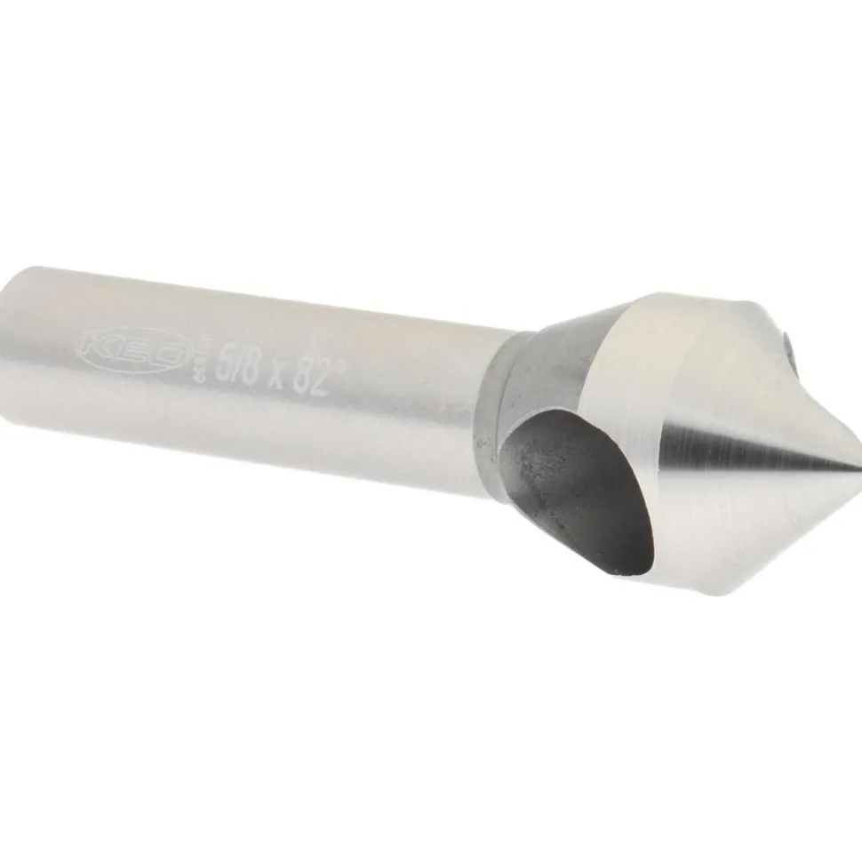 Countersink: 5/8" Head Dia, 82.00 deg Included Angle, 0 Flute, Cobalt Steel, Right Hand Cut