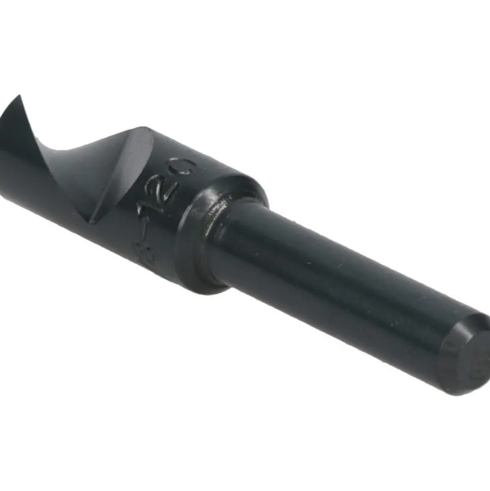 Countersink: 3/8" Head Dia, 120.00 deg Included Angle, 1 Flute, High-Speed Steel, Right Hand Cut
