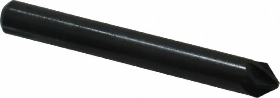 Countersink: 1/4" Head Dia, 82.00 deg Included Angle, 6 Flute, High-Speed Steel, Right Hand Cut