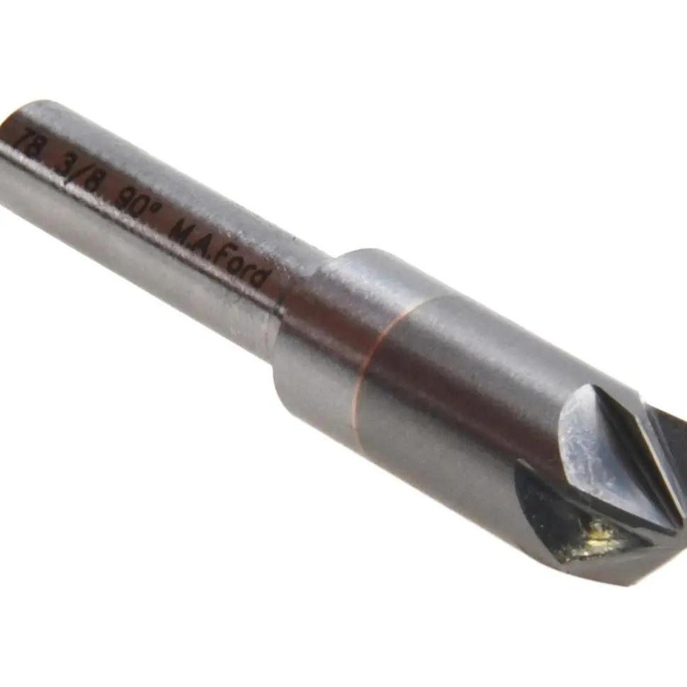 Countersink: 3/8" Head Dia, 90.00 deg Included Angle, 6 Flute, Solid Carbide, Right Hand Cut