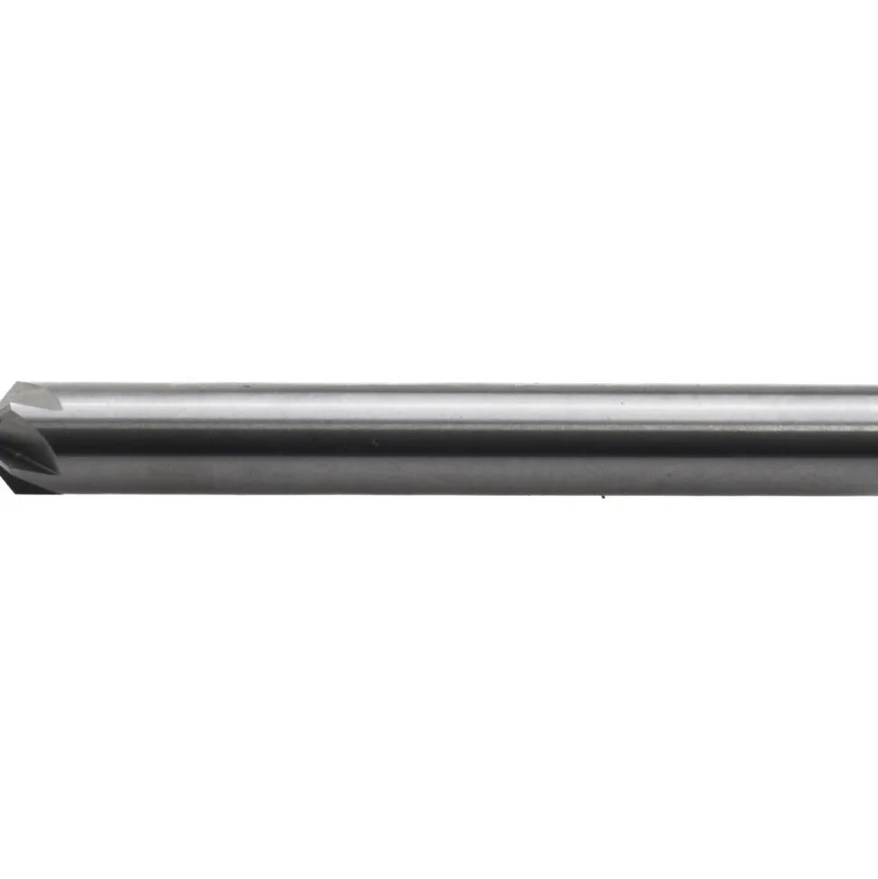 Countersink: 1/4" Head Dia, 100.00 deg Included Angle, 6 Flute, Solid Carbide, Right Hand Cut