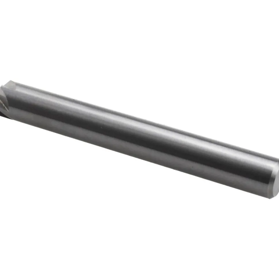 Countersink: 1/4" Head Dia, 100.00 deg Included Angle, 6 Flute, Solid Carbide, Right Hand Cut
