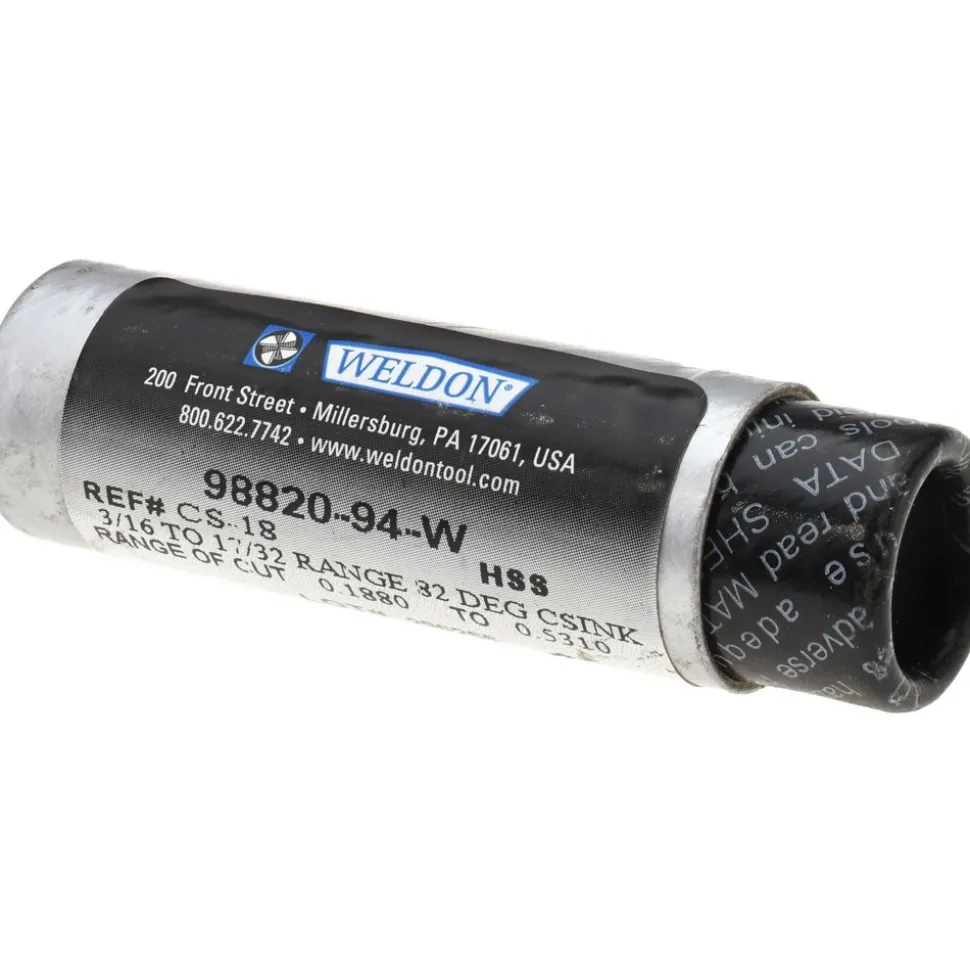 Countersink: 9/16" Head Dia, 82.00 deg Included Angle, 0 Flute, High-Speed Steel, Right Hand Cut