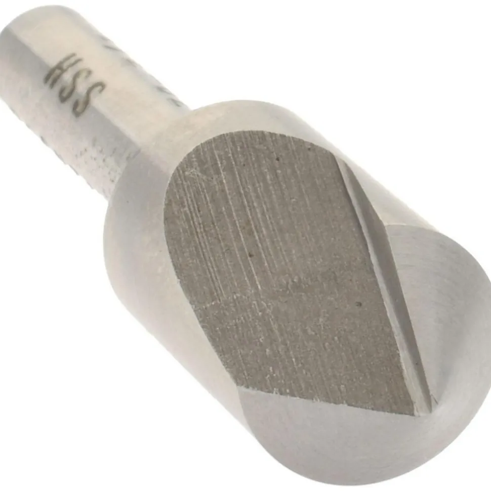 Countersink: 1/2" Head Dia, 82.00 deg Included Angle, 1 Flute, High-Speed Steel, Right Hand Cut