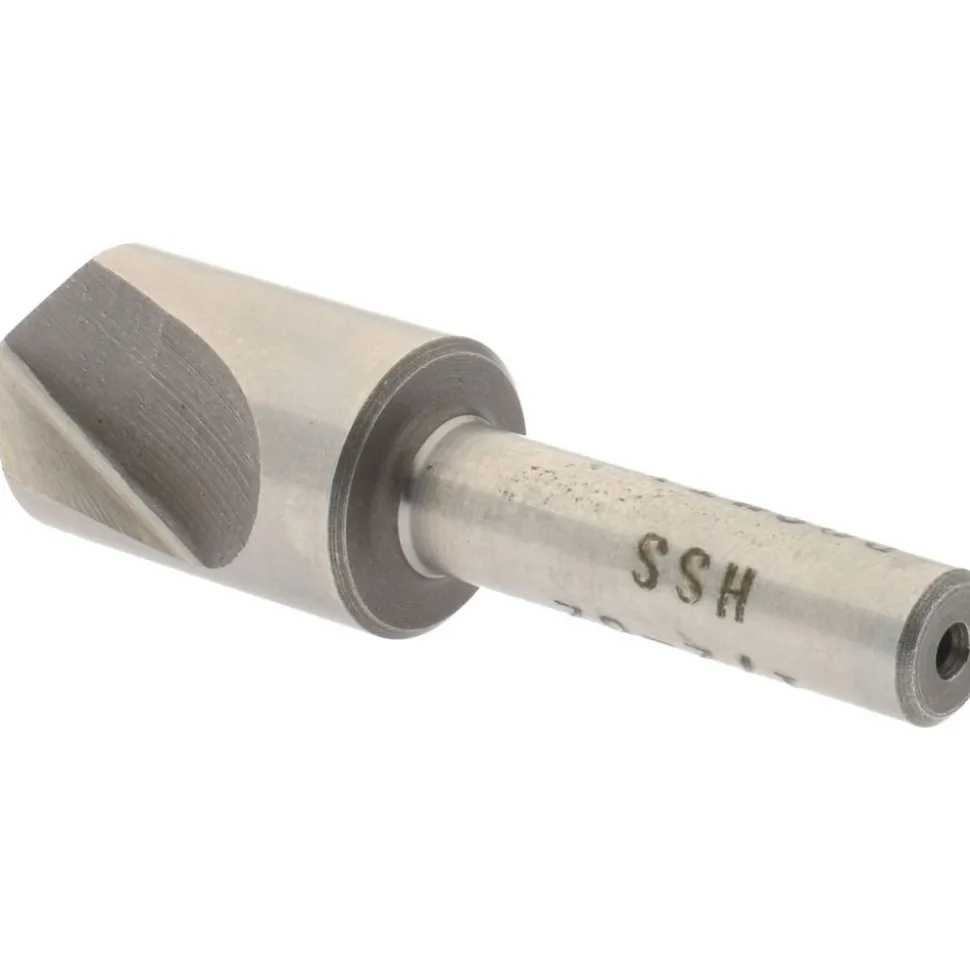 Countersink: 1/2" Head Dia, 82.00 deg Included Angle, 1 Flute, High-Speed Steel, Right Hand Cut