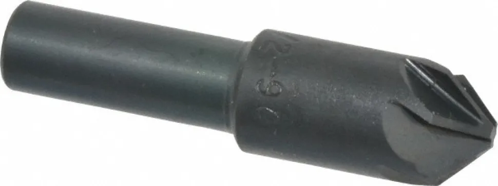 Countersink: 1/2" Head Dia, 90.00 deg Included Angle, 6 Flute, High-Speed Steel, Right Hand Cut
