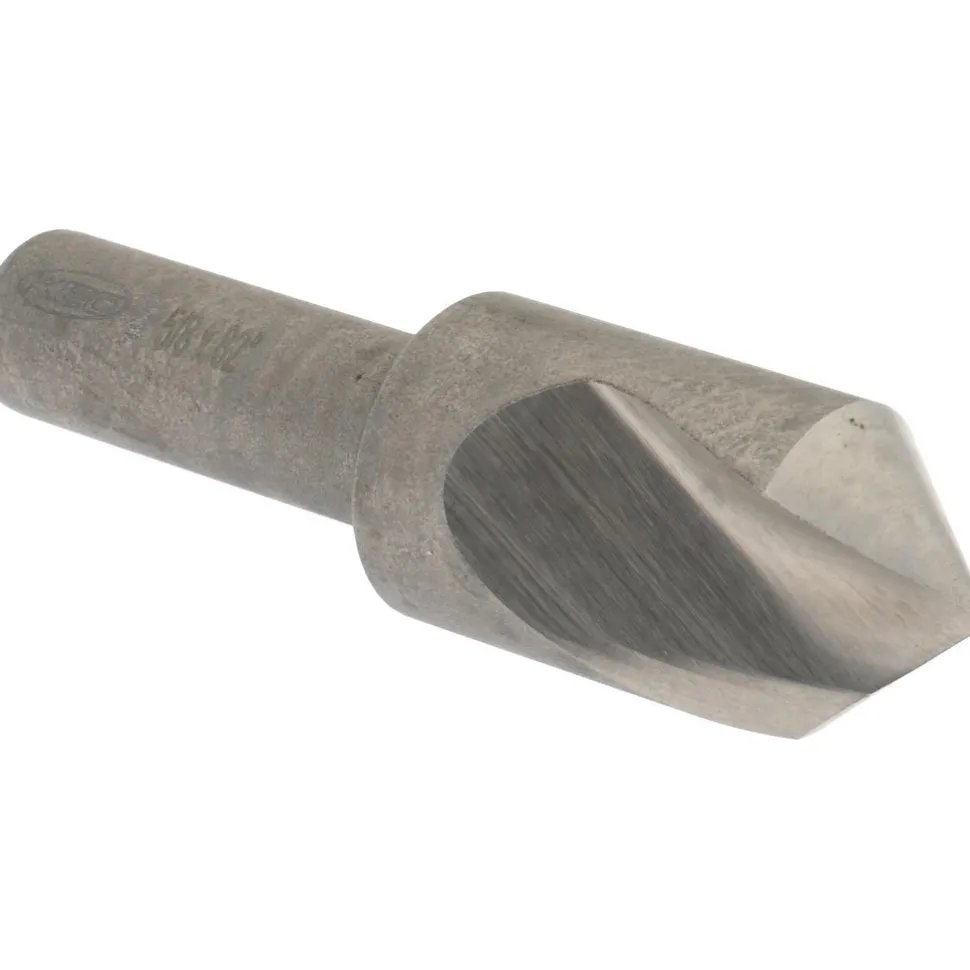 Countersink: 5/8" Head Dia, 82.00 deg Included Angle, 1 Flute, High-Speed Steel, Right Hand Cut