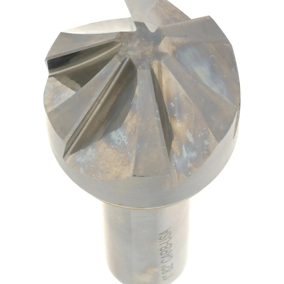 Countersink: 1" Head Dia, 82.00 deg Included Angle, 6 Flute, Solid Carbide, Right Hand Cut
