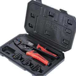 Crimpers: Handle Style: Dual Material; Type: Ratcheting Crimper; Crimper Type: Terminal Crimper; Maximum Wire Gauge: 22