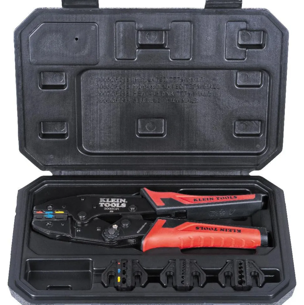 Crimpers: Handle Style: Dual Material; Type: Ratcheting Crimper; Crimper Type: Terminal Crimper; Maximum Wire Gauge: 22