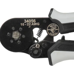 Crimpers: Handle Style: Dual Material; Type: Ratcheting Crimper; Crimper Type: Ferrule; Maximum Wire Gauge: 22