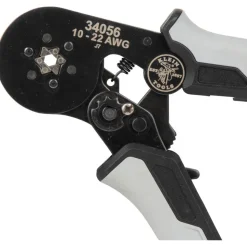 Crimpers: Handle Style: Dual Material; Type: Ratcheting Crimper; Crimper Type: Ferrule; Maximum Wire Gauge: 22