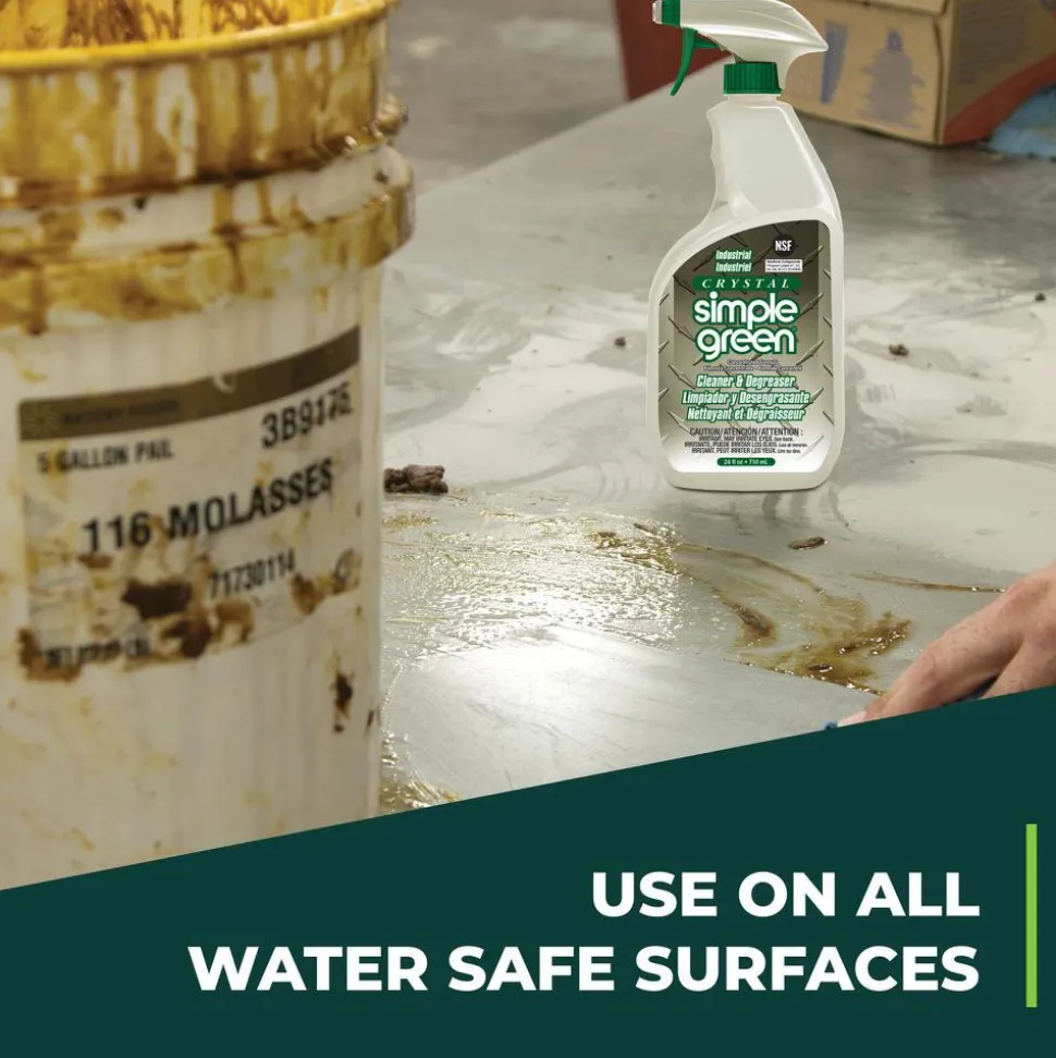 Crystal Industrial Cleaner & Degreaser, 24 oz Spray Bottle