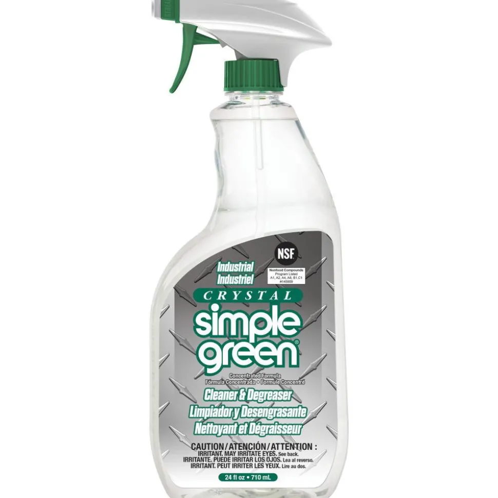 Crystal Industrial Cleaner & Degreaser, 24 oz Spray Bottle