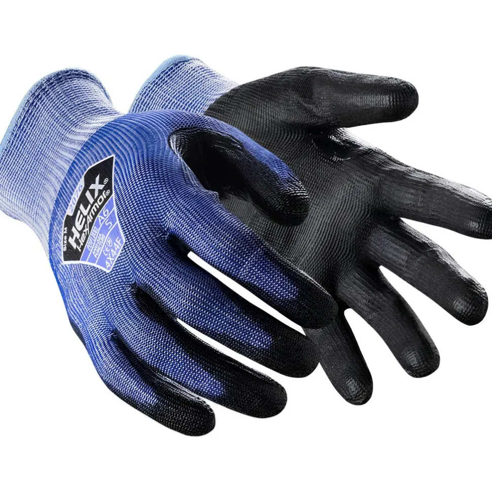 Cut, Puncture & Abrasion-Resistant Gloves: HexArmor® 2076, Cut A6, Puncture 5, Abrasion 5, 13 ga, Size Large, 10-1/4" Long