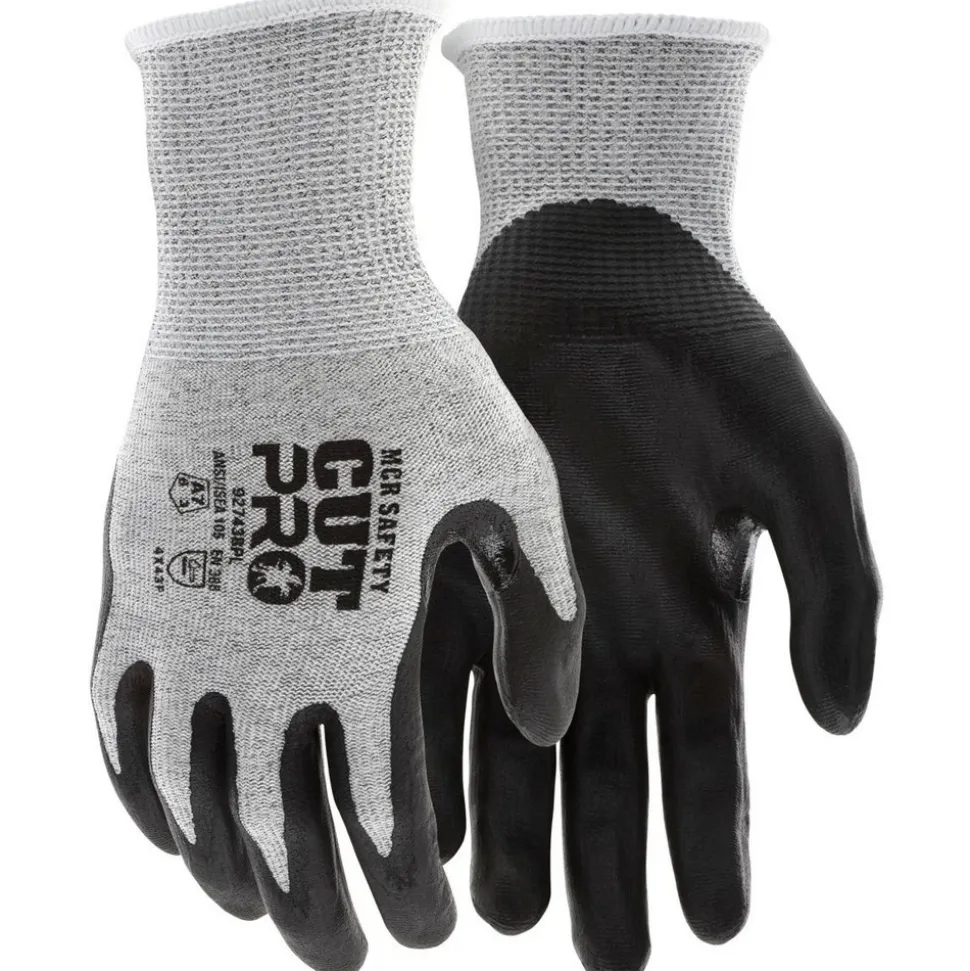 Cut, Puncture & Abrasion-Resistant Gloves: Cut Pro 92743BP, Cut A7, Puncture 3, Abrasion 6, 13 ga, Size Large