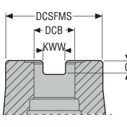 2" Cut Dia, 3/4" Arbor Hole Dia, 0.59" Max Depth, Indexable Square-Shoulder Face Mill