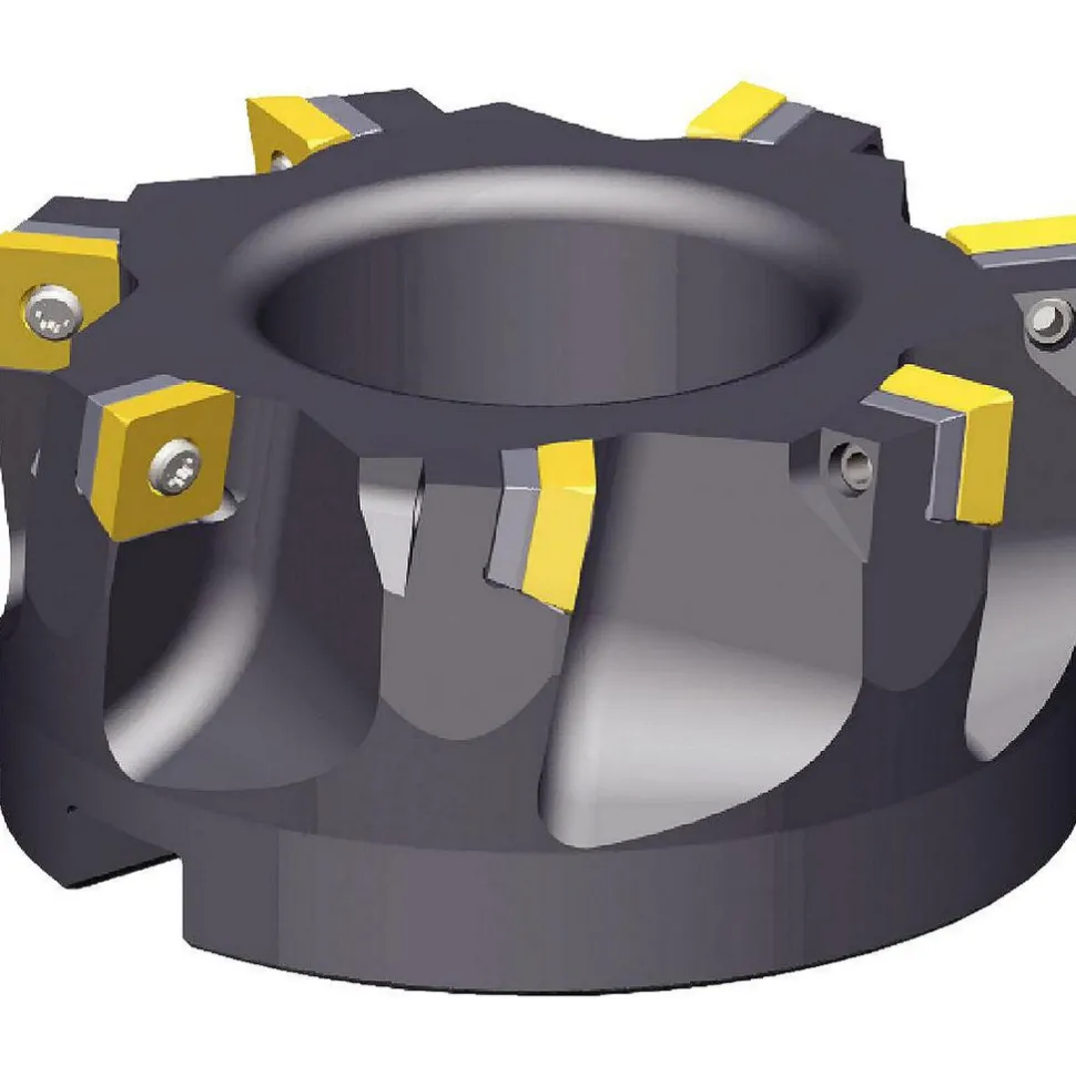 4" Cut Dia, 1-1/2" Arbor Hole Dia, 0.361" Max Depth, Indexable Square-Shoulder Face Mill