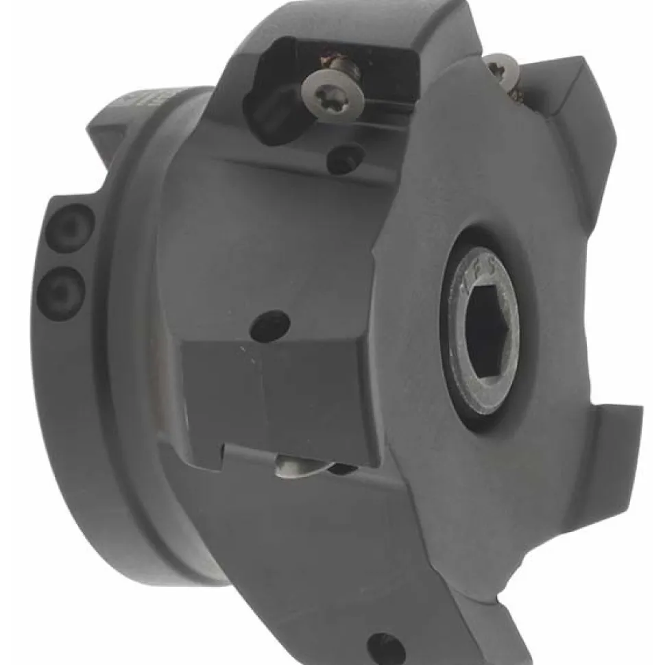 3" Cut Dia, 1" Arbor Hole Dia, 18.03mm Max Depth, Indexable Square-Shoulder Face Mill