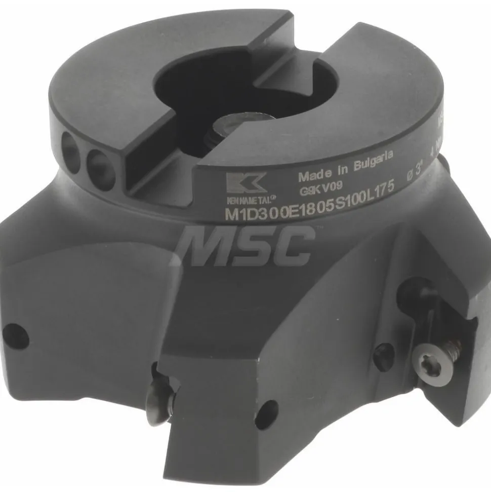 3" Cut Dia, 1" Arbor Hole Dia, 18.03mm Max Depth, Indexable Square-Shoulder Face Mill