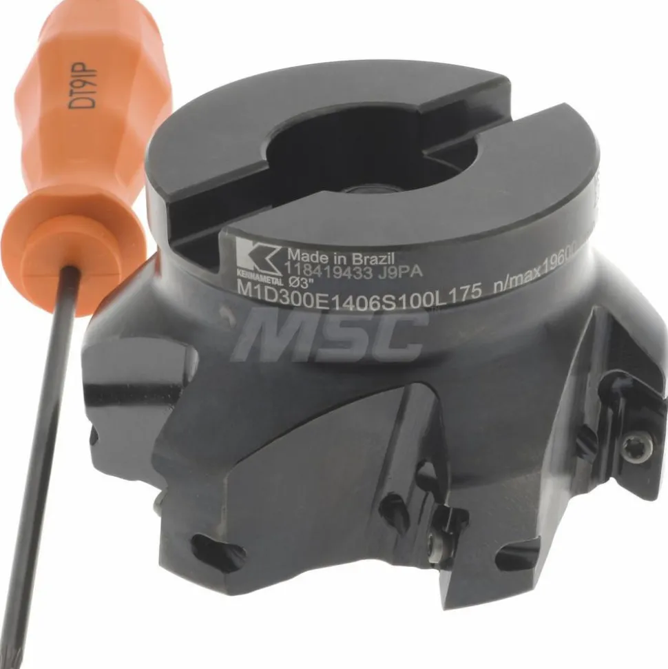 3" Cut Dia, 1" Arbor Hole Dia, 14.22mm Max Depth, Indexable Square-Shoulder Face Mill