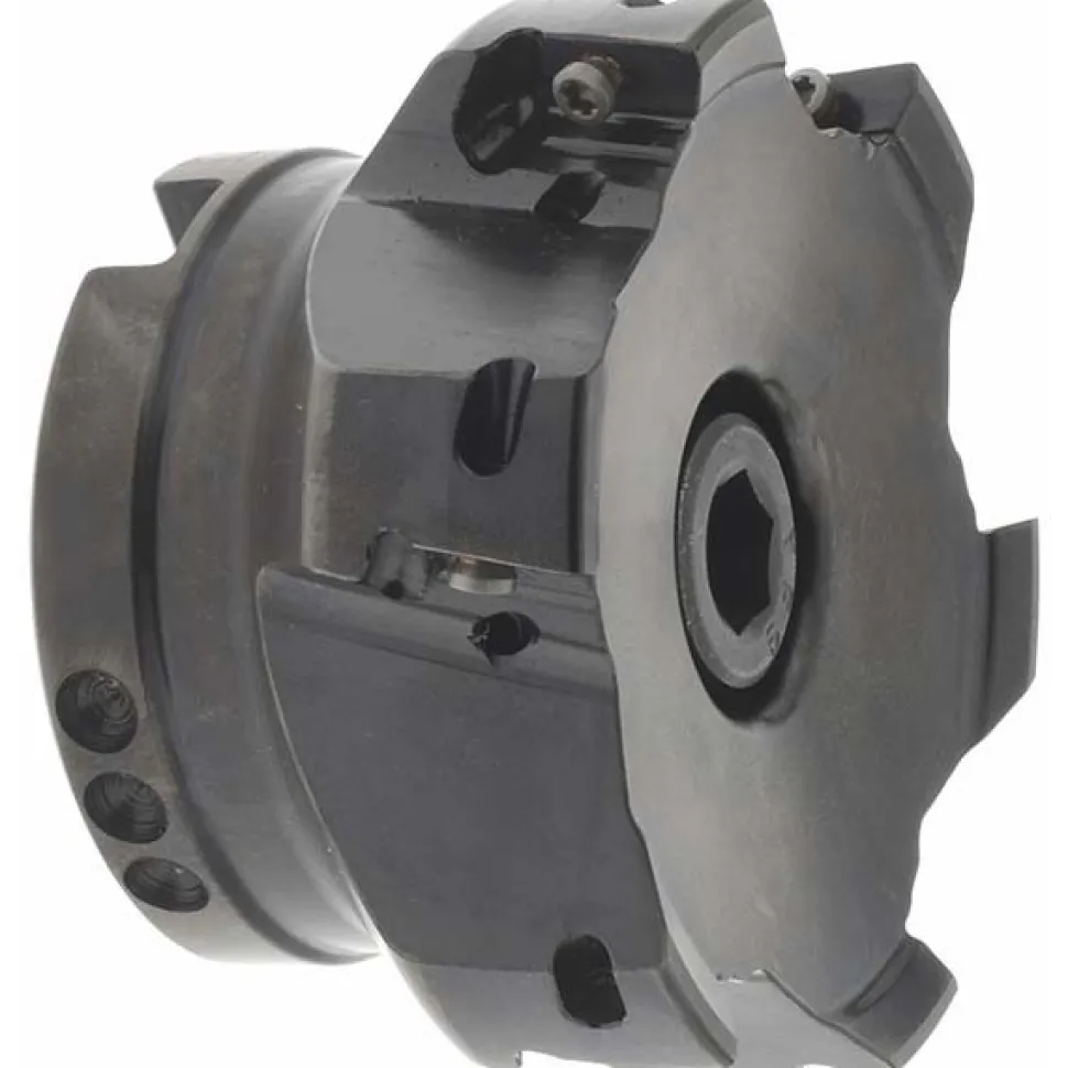 3" Cut Dia, 1" Arbor Hole Dia, 14.22mm Max Depth, Indexable Square-Shoulder Face Mill