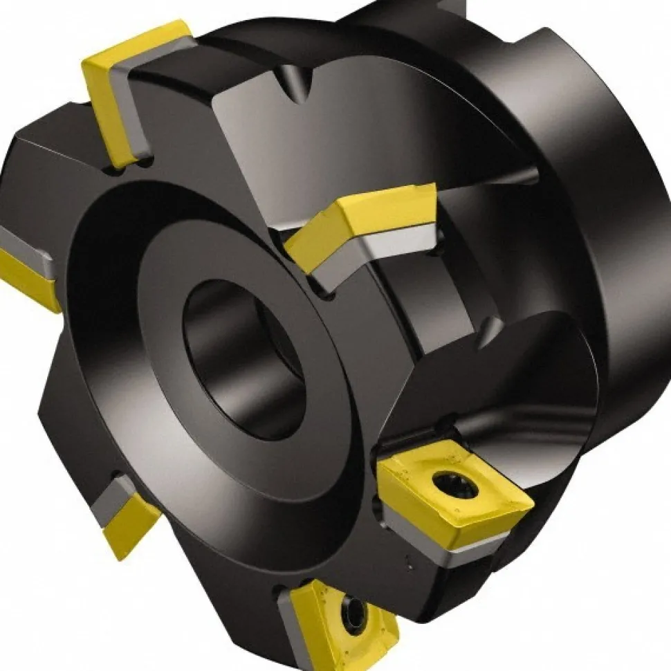 2" Cut Dia, 3/4" Arbor Hole Dia, 10mm Max Depth, Indexable Square-Shoulder Face Mill
