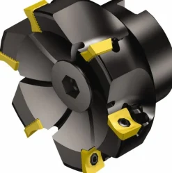 2-1/2" Cut Dia, 3/4" Arbor Hole Dia, 11mm Max Depth, Indexable Square-Shoulder Face Mill