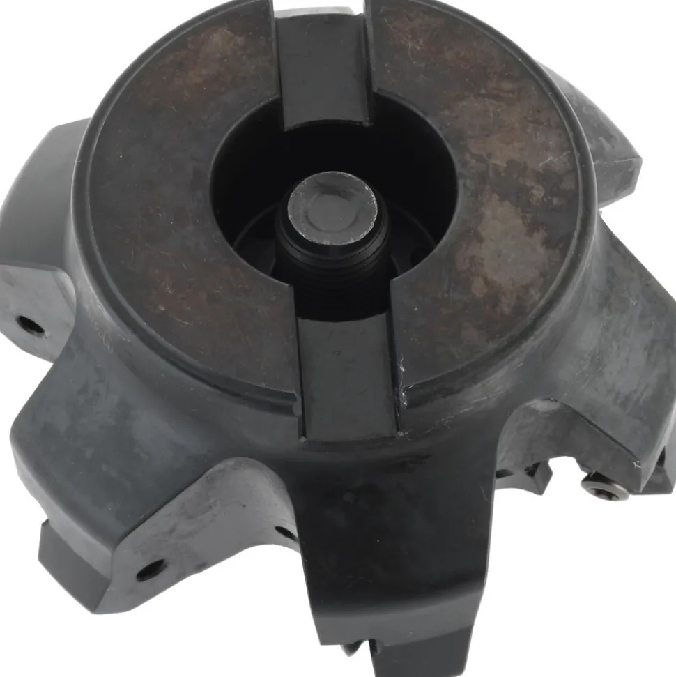 3" Cut Dia, 1" Arbor Hole, 4.51mm Max Depth of Cut, 45° Indexable Chamfer & Angle Face Mill