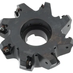 4" Cut Dia, 1-1/4" Arbor Hole, 4.51mm Max Depth of Cut, 45° Indexable Chamfer & Angle Face Mill