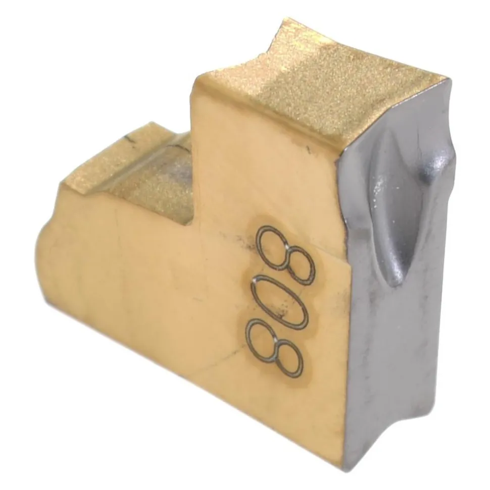 Cutoff Insert: TAGN3J IC808, Carbide, 3.05 mm Cutting Width, 0.1180" Cutting Width