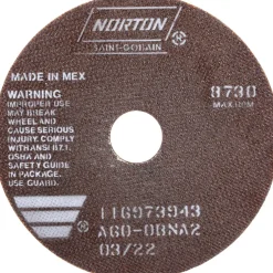 Cutoff Wheel: Type 1 (01/41), 7" Dia, 0.0350" Thick, 1-1/4" Hole, Aluminum Oxide