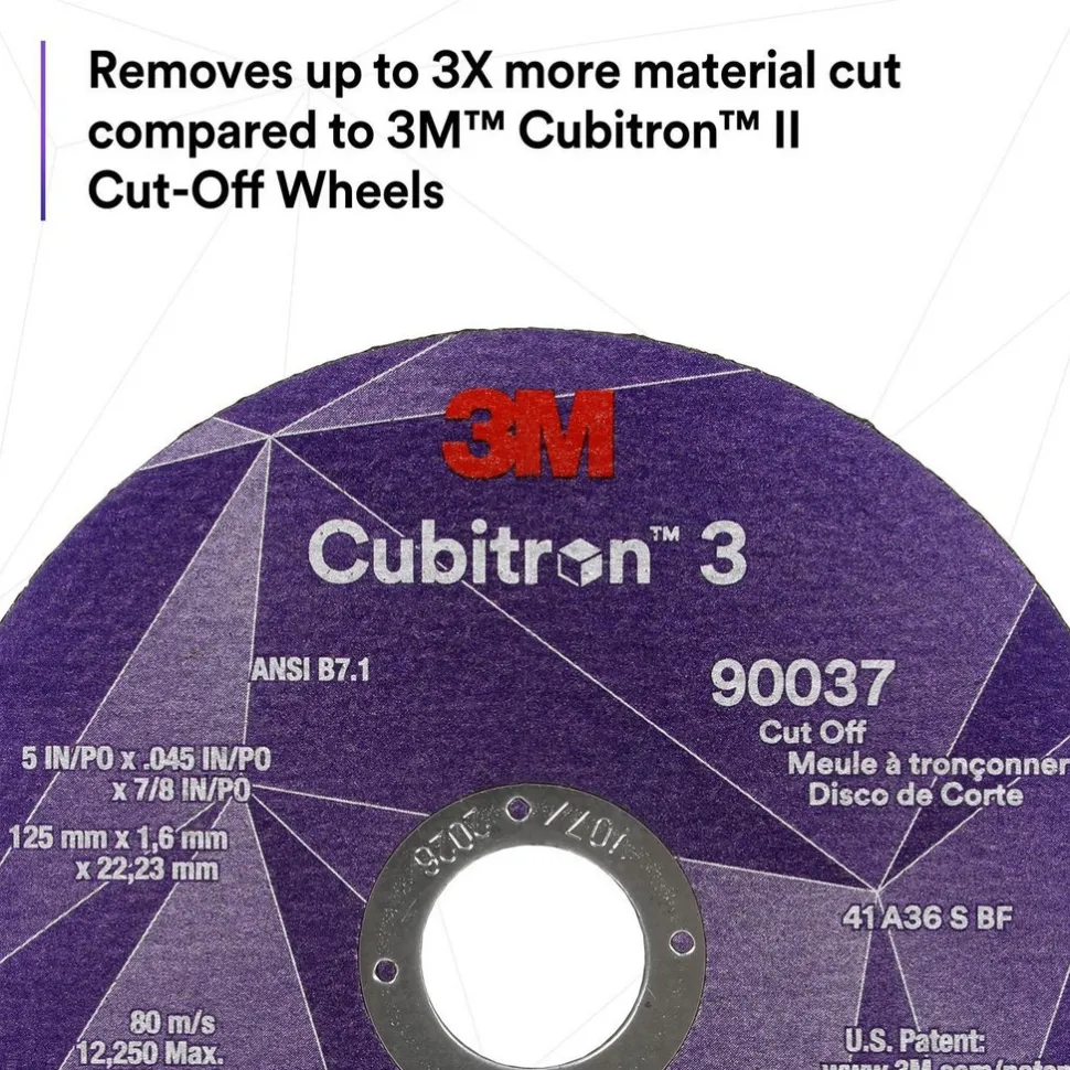 Cutoff Wheel: Type 1, 6" Dia, 0.0450" Thick, 7/8" Hole, Ceramic