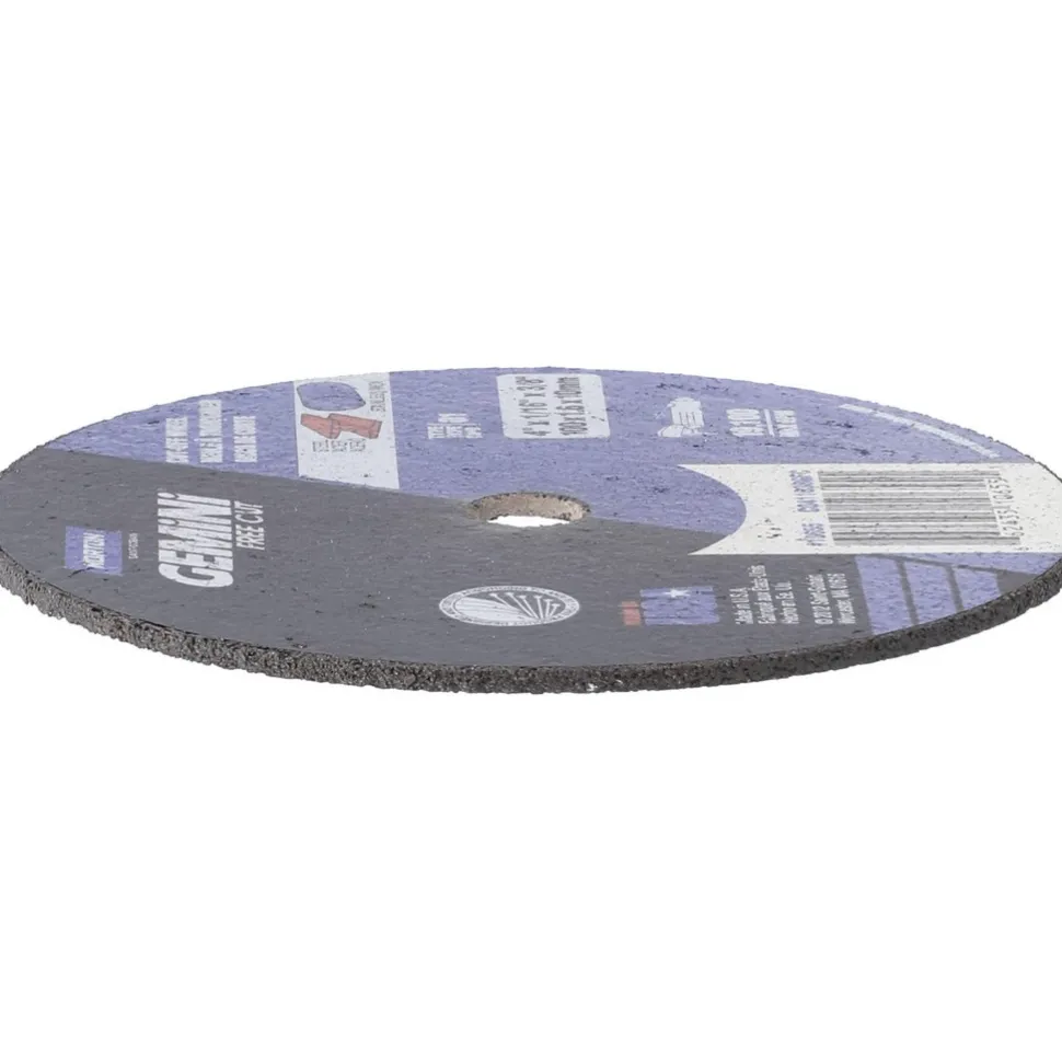 Cutoff Wheel: Type 1 (01/41), 4" Dia, 1/16" Thick, 3/8" Hole, Aluminum Oxide