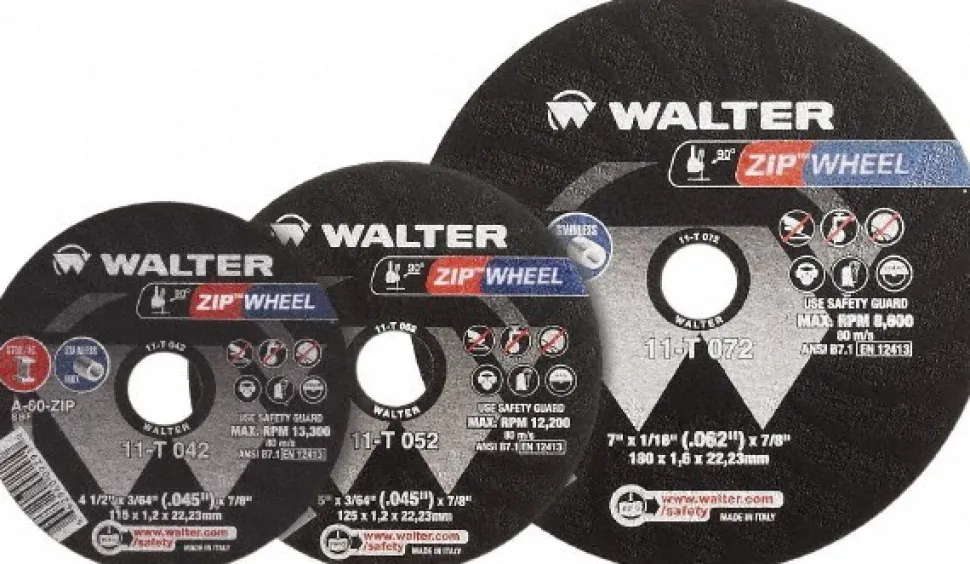 Cutoff Wheel: Type 1 (01/41), 4-1/2" Dia, 3/64" Thick, 7/8" Hole, Aluminum Oxide