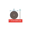 Cutoff Wheel: Type 1 (01/41), 15/16" Dia, 0.0250" Thick, 1/8" Hole, Aluminum Oxide