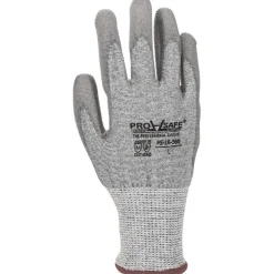 Cut-Resistant Gloves: PRO-SAFE G-Tek PolyKor, Cut A4, 13 ga, Size Large