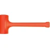 Dead Blow Hammer: 3 lb Head, 4" Face Dia, Rubber Head