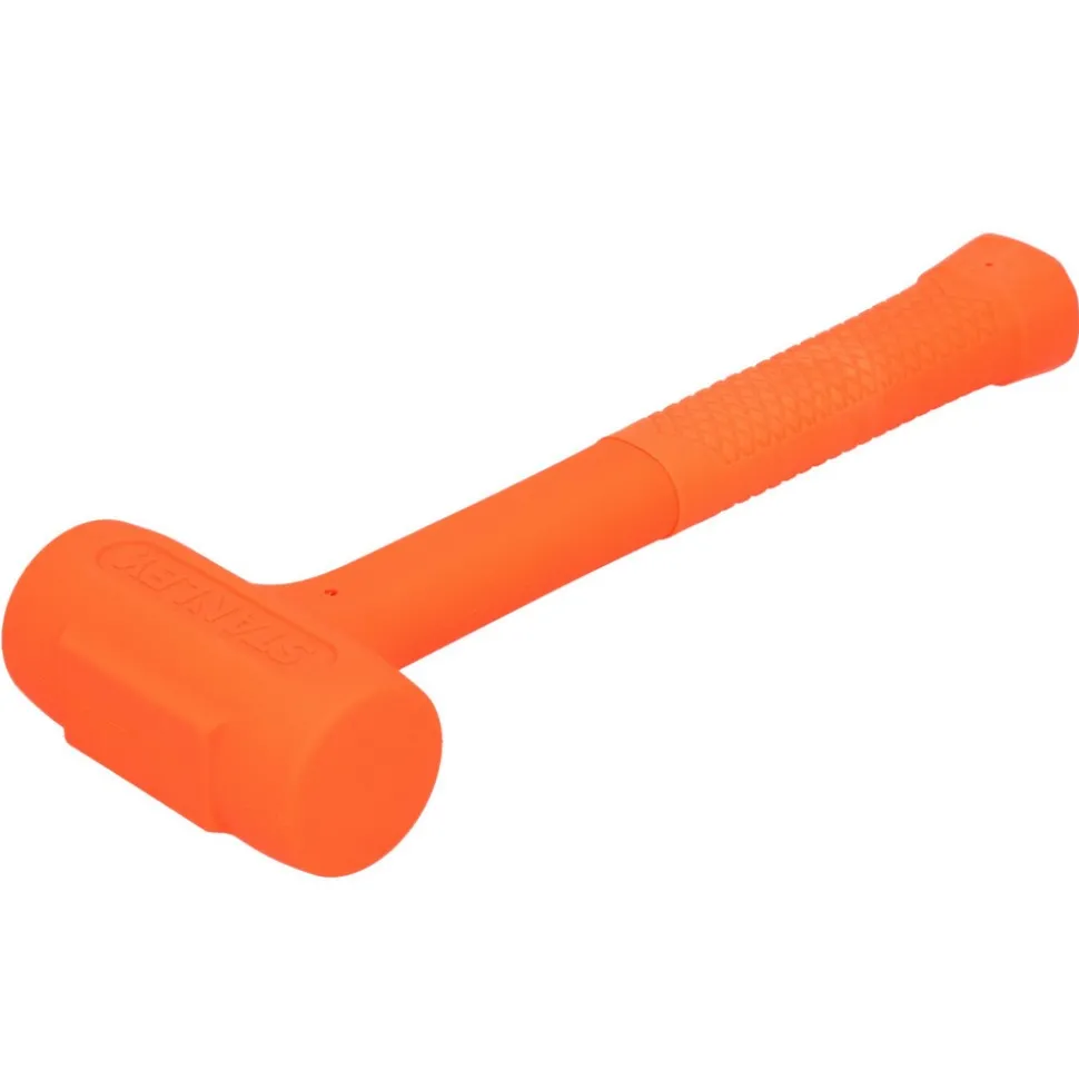Dead Blow Hammer: 1.125 lb Head, 1-3/4" Face Dia, Urethane Head
