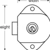 Deadbolts: Deadbolt Type: 5 Pin Tumbler Cylinder; Key Type: Keyed Different