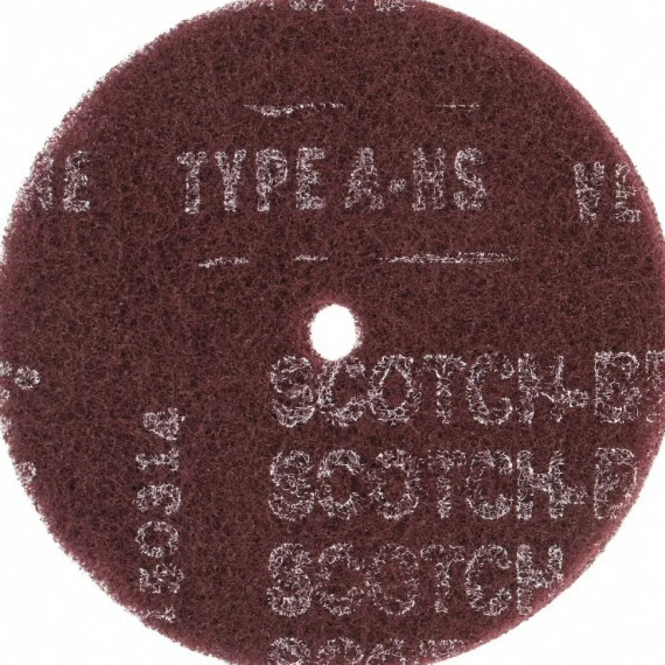 Deburring Disc: 6" Dia, 1/2" Hole, Very Fine Grade, Aluminum Oxide