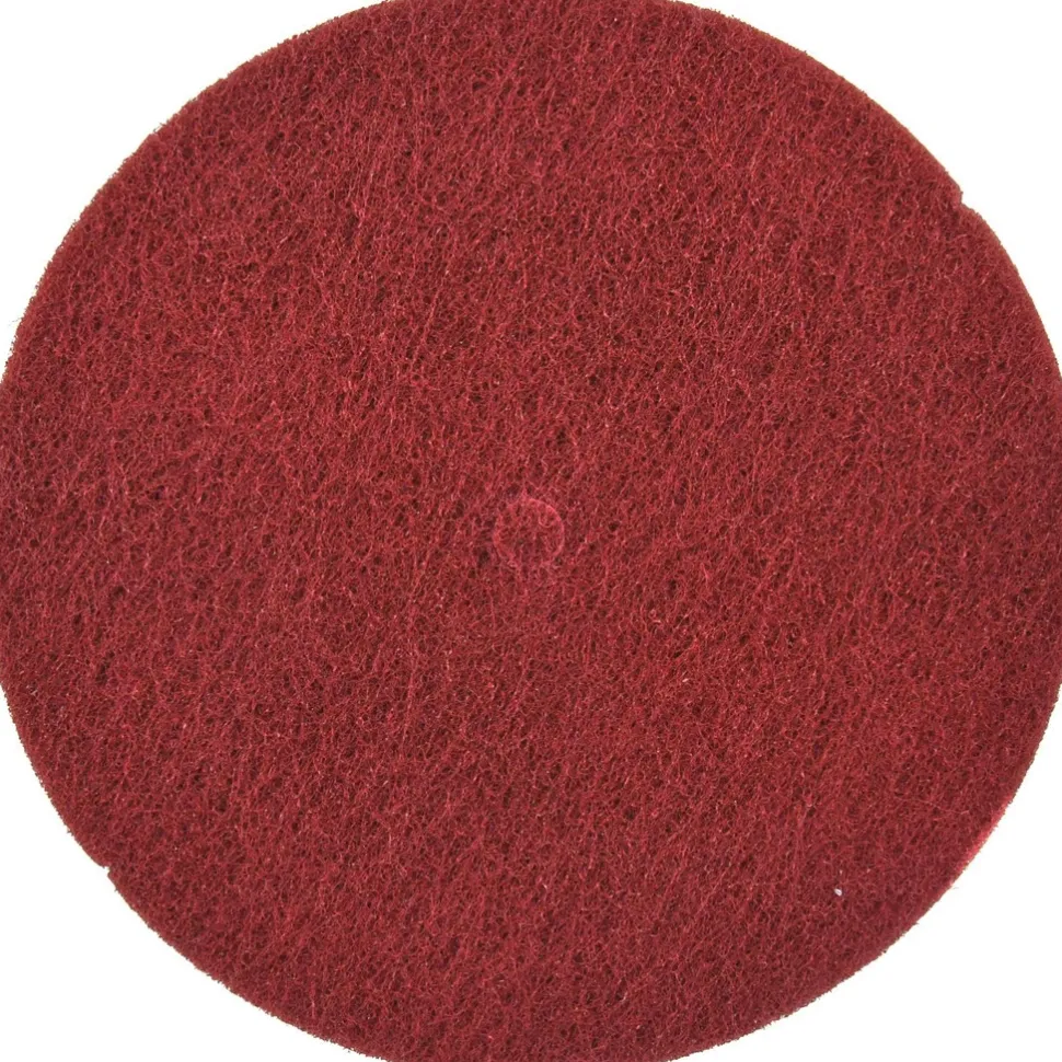Deburring Disc: 8" Dia, 1/2" Hole, Very Fine Grade, Aluminum Oxide