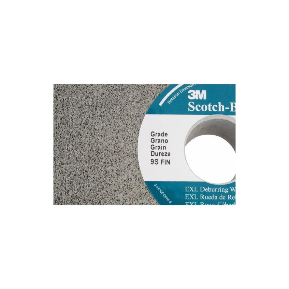 Deburring Wheel: 6" Dia, 1" Face Width, 1" Hole, 9 Density, Silicon Carbide