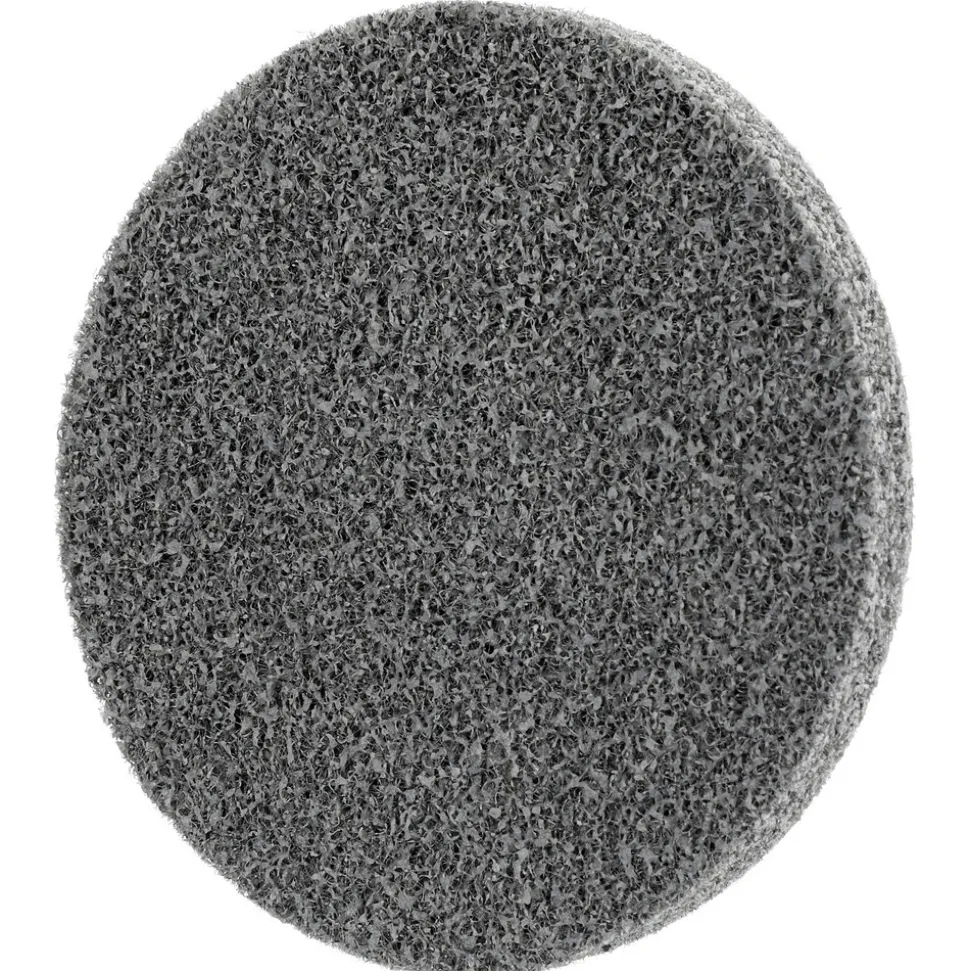 Deburring Wheel: 2" Dia, Roloc Type TR, 2 Density, Aluminum Oxide