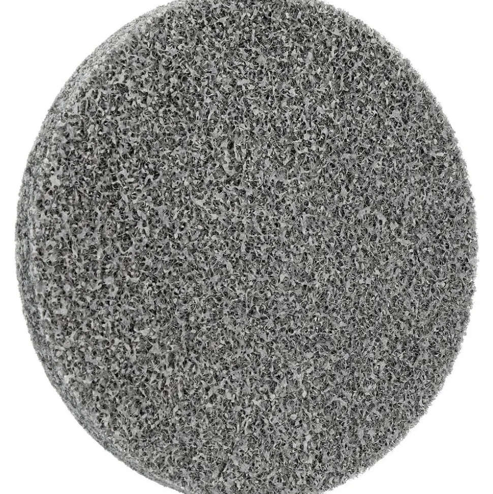Deburring Wheel: 3" Dia, Roloc Type TR, 2 Density, Aluminum Oxide
