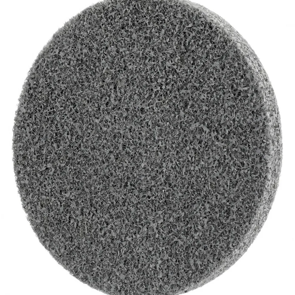 Deburring Wheel: 3" Dia, Roloc Type TR, 2 Density, Aluminum Oxide
