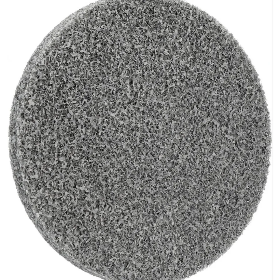 Deburring Wheel: 3" Dia, Roloc Type TR, 2 Density, Aluminum Oxide