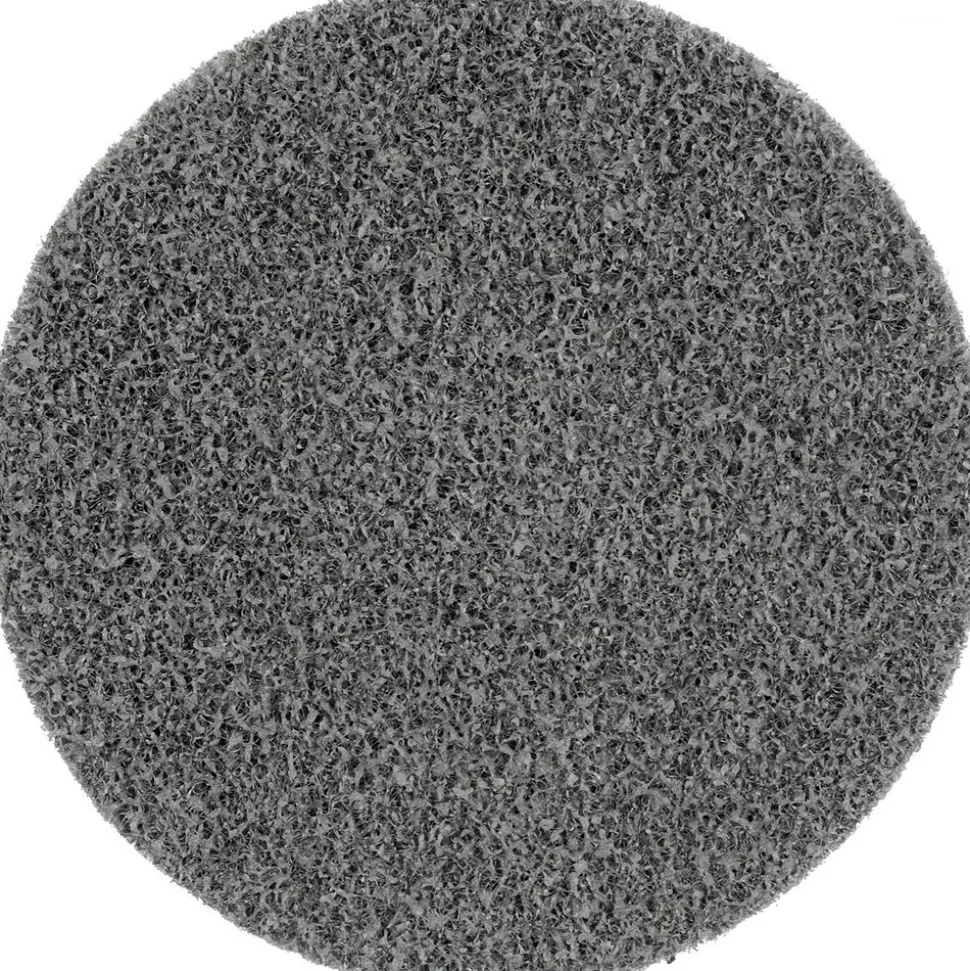 Deburring Wheel: 3" Dia, Roloc Type TR, 2 Density, Aluminum Oxide