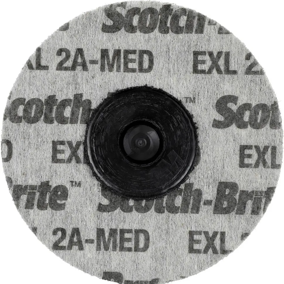 Deburring Wheel: 3" Dia, Roloc Type TR, 2 Density, Aluminum Oxide